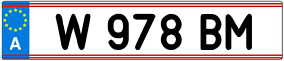 Trailer License Plate